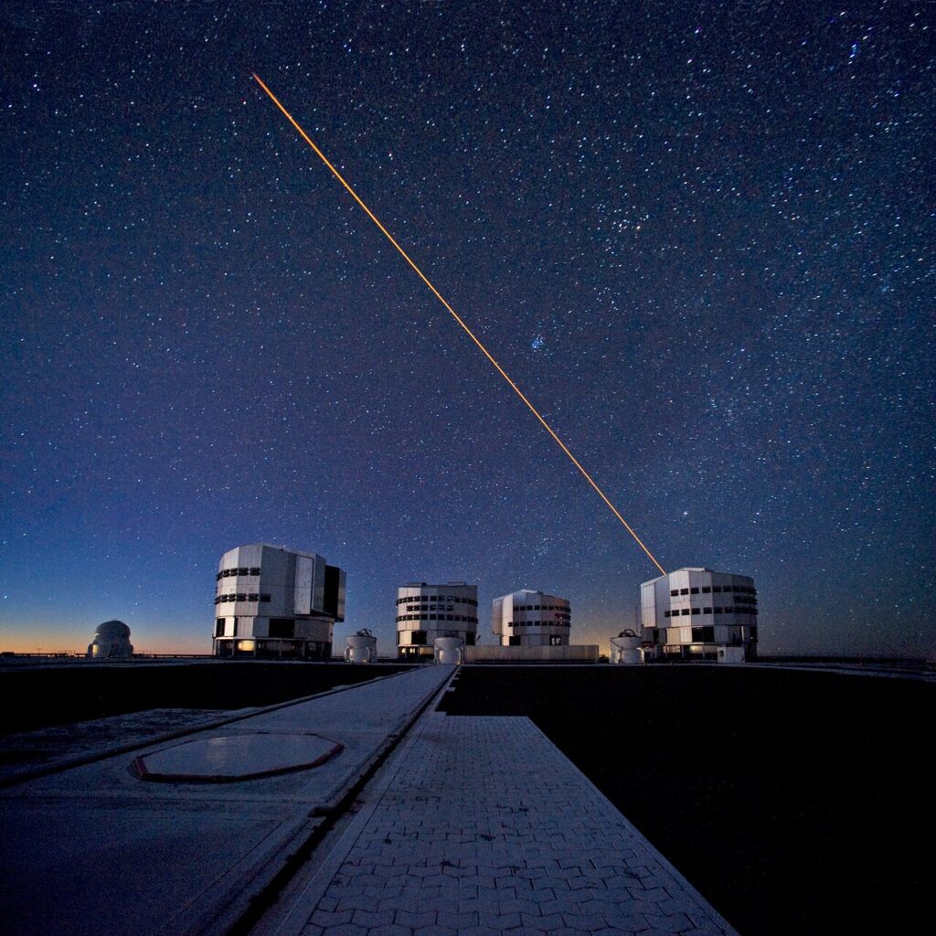 The Very Large Telescope (VLT) in Chile’s Atacama Desert, one of the world’s most powerful astronomical observatories. Credit: ESO / S. Brunier.